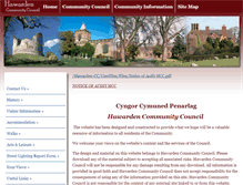 Tablet Screenshot of hawardencommunitycouncil.gov.uk